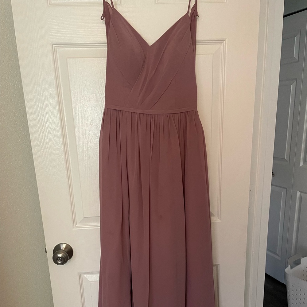 Azazie Size 6 Long bridesmaid dress